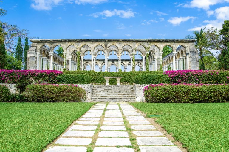 Things to do in Nassau Bahamas. Versailles Gardens, fountains and statues with sculpted gardens on Paradise Island, Nassau. New Providence. ©Bahamas Ministry Of Tourism